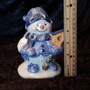 Snowman Candle Votive